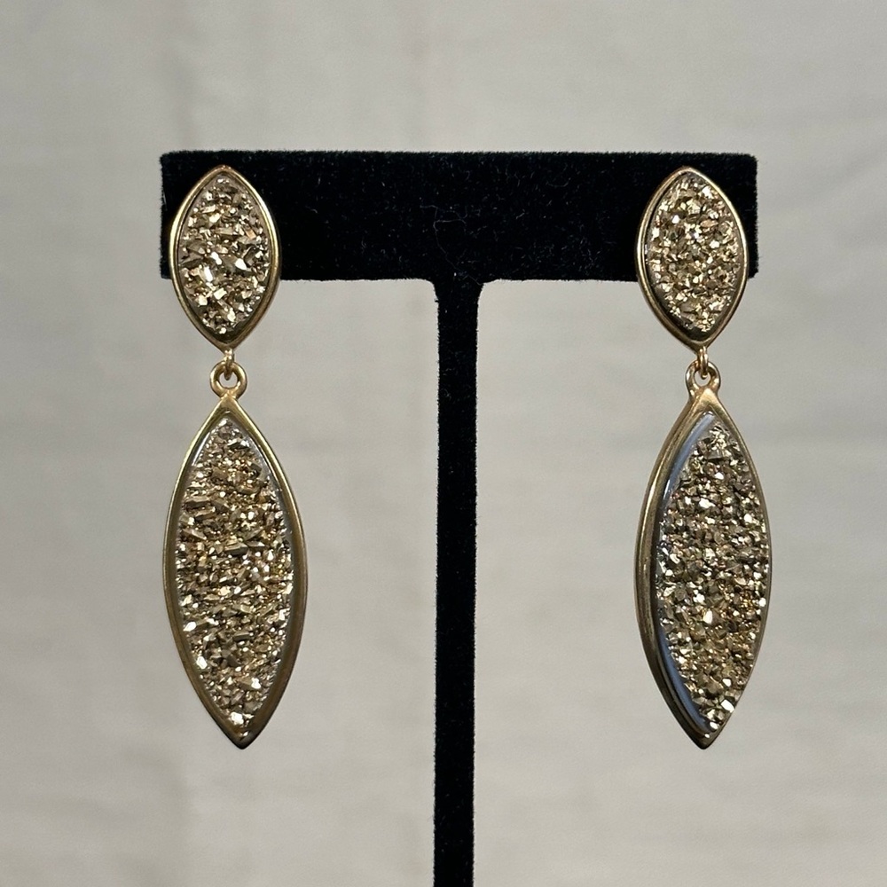 Elegant Gold-Tone Drop Earrings